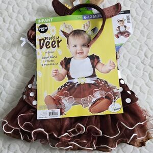 Baby Deer Halloween costume tutu dress 6 months 12 months 6-12 months